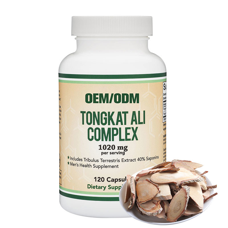 120pcs cápsulas de hormônio herbal suplemento de saúde masculina Tongkat Ali extracto com Tribulus Terrestris