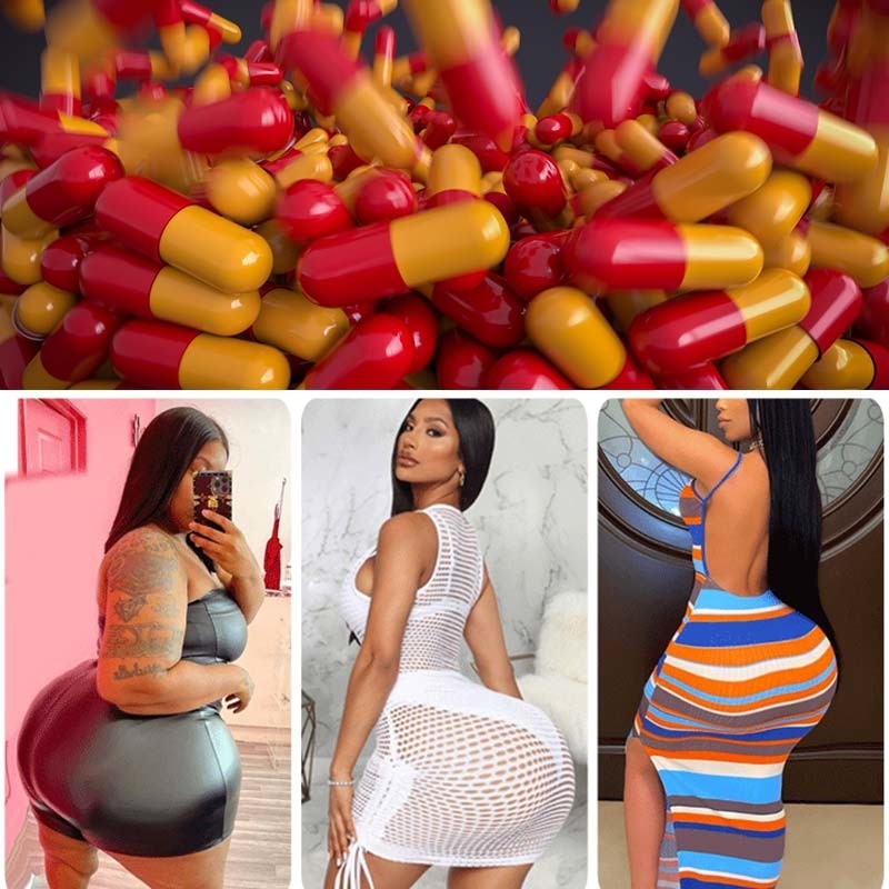 Impulsionador mais grande curvado rápido mais grande anca da extremidade de Glutes das cápsulas ervais da ampliação da extremidade do ingrediente para mulheres
