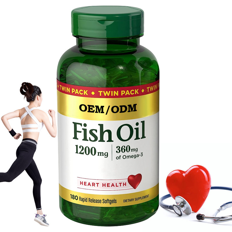 o óleo de peixes 1200Mg apoia a saúde do coração com liberação Softgels da ômega 3 EPA DHA