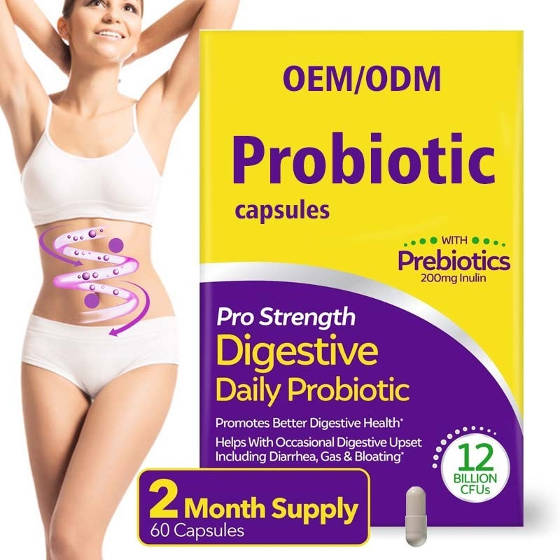 Suplementos gordos ao cortador de Probiotics para homens das mulheres 60 cápsulas não GMO sem glúten