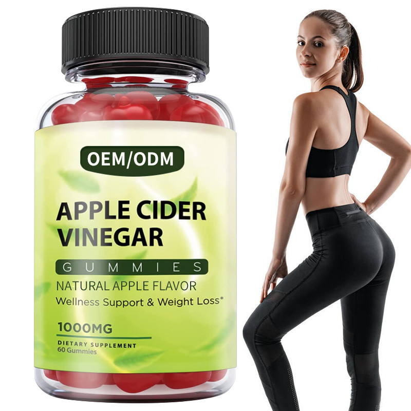 Vinagre de sidra de maçã Gummies de HACCP com a desintoxicação do controle do metabolismo da mãe a ajudar a reduzir a gordura teimoso da barriga