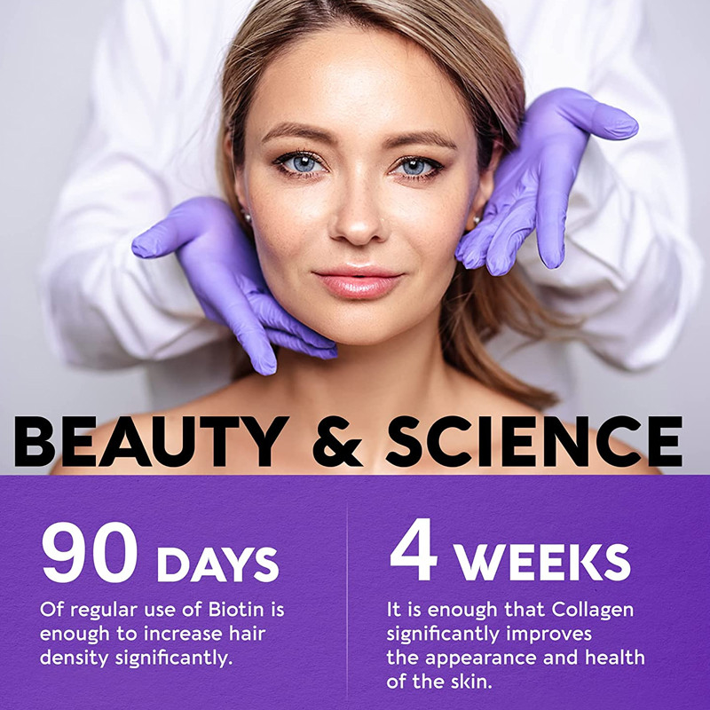 25000 pregos da pele do cabelo dos comprimidos da vitamina da biotina do magnetocardiograma para tabuletas do cabelo do feme da saúde 60pcs das mulheres