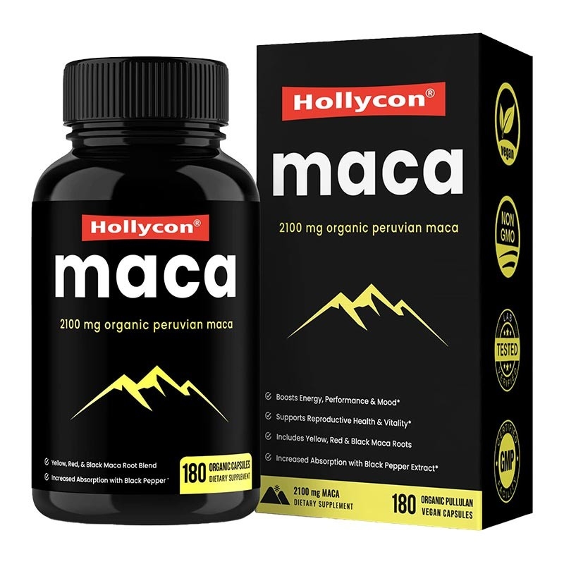 HACCP suplementa cápsulas orgânicas da raiz de Maca da energia do impulso do OEM para mulheres dos homens