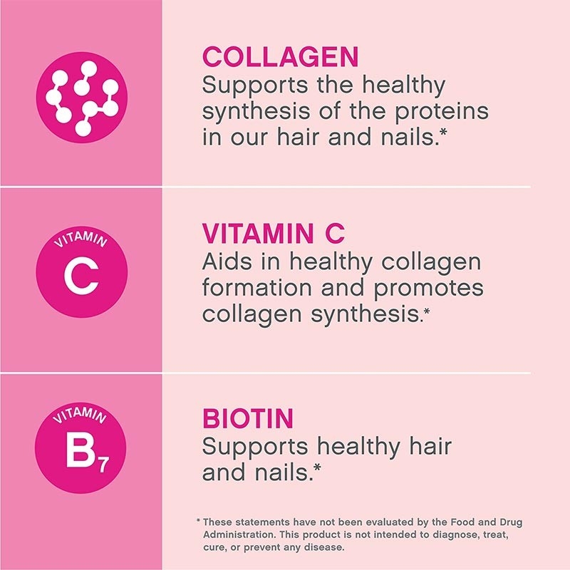 O colagênio suplementa a pele do cabelo do OEM e a vitamina orgânica C do apoio do prego marca