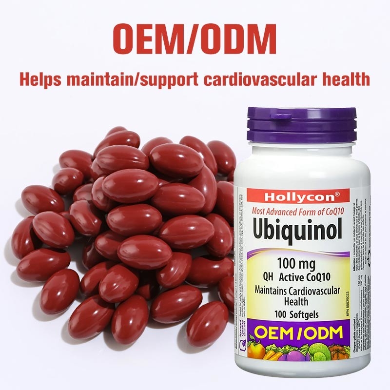 A coenzima cardiovascular Q10 Softgel da saúde C Ubiquinol do apoio do suplemento aos cuidados médicos do OEM encerra para o coração saudável Q10