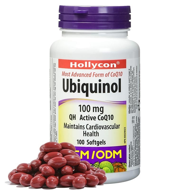 A coenzima cardiovascular Q10 Softgel da saúde C Ubiquinol do apoio do suplemento aos cuidados médicos do OEM encerra para o coração saudável Q10