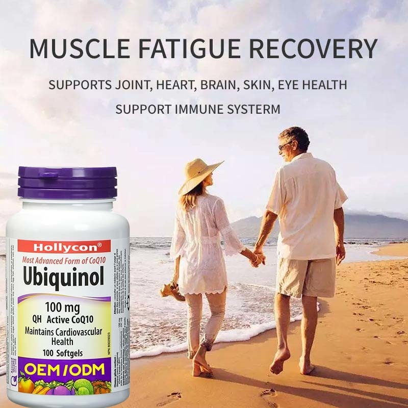 A coenzima cardiovascular Q10 Softgel da saúde C Ubiquinol do apoio do suplemento aos cuidados médicos do OEM encerra para o coração saudável Q10