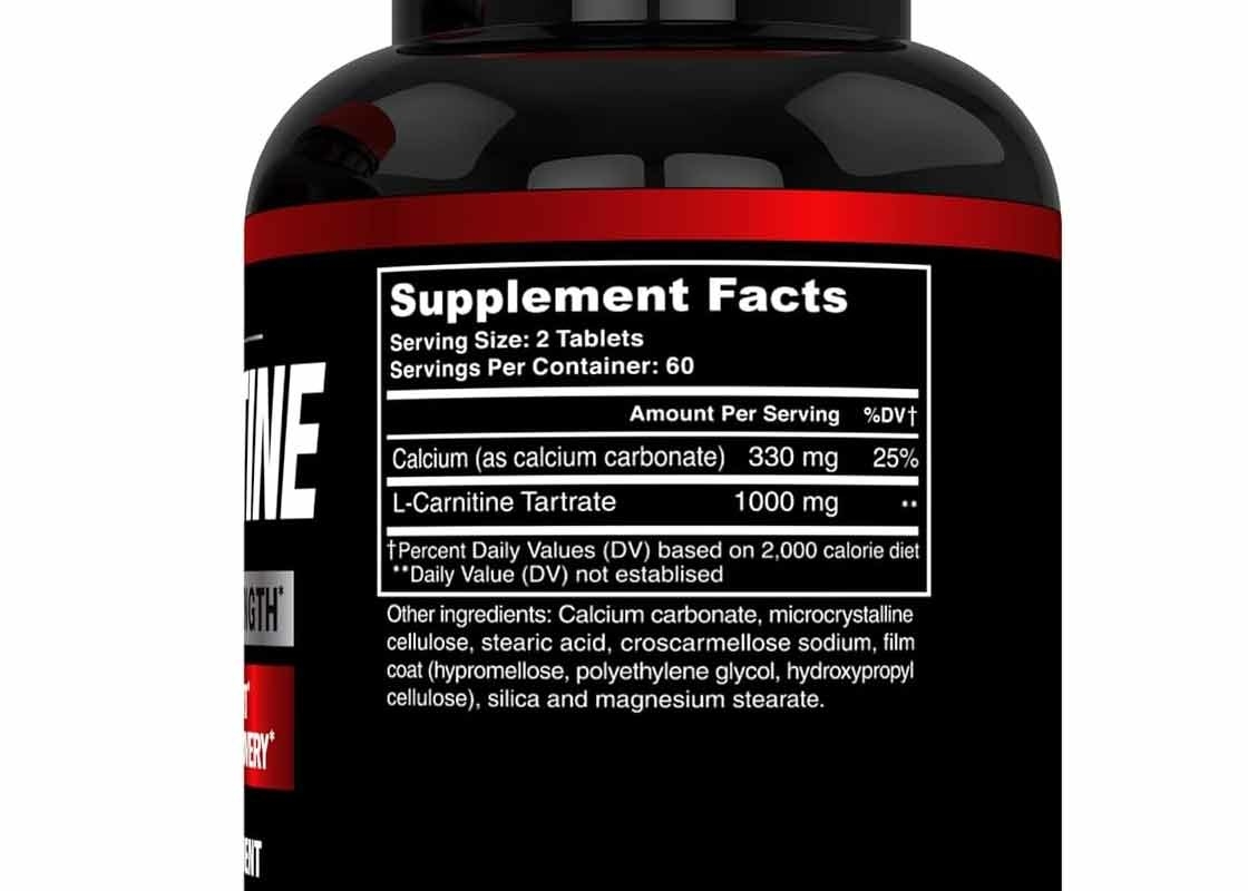 Grade Alimentar L-carnitina comprimido ajuda a aumentar a taxa metabólica Força Muscular Suplemento de construção muscular