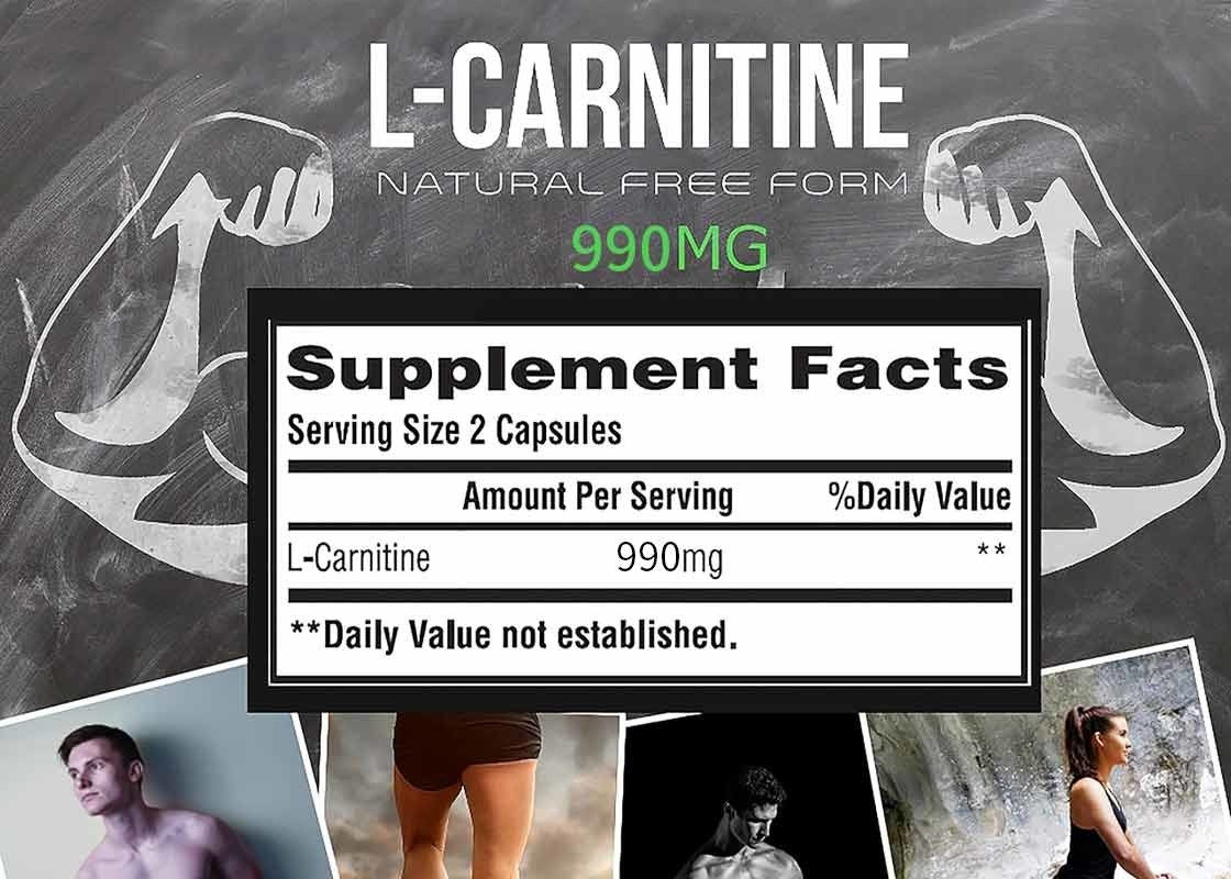 L-carnitina cápsula 200 pílulas ajuda na queima de gordura cápsulas de vegetais