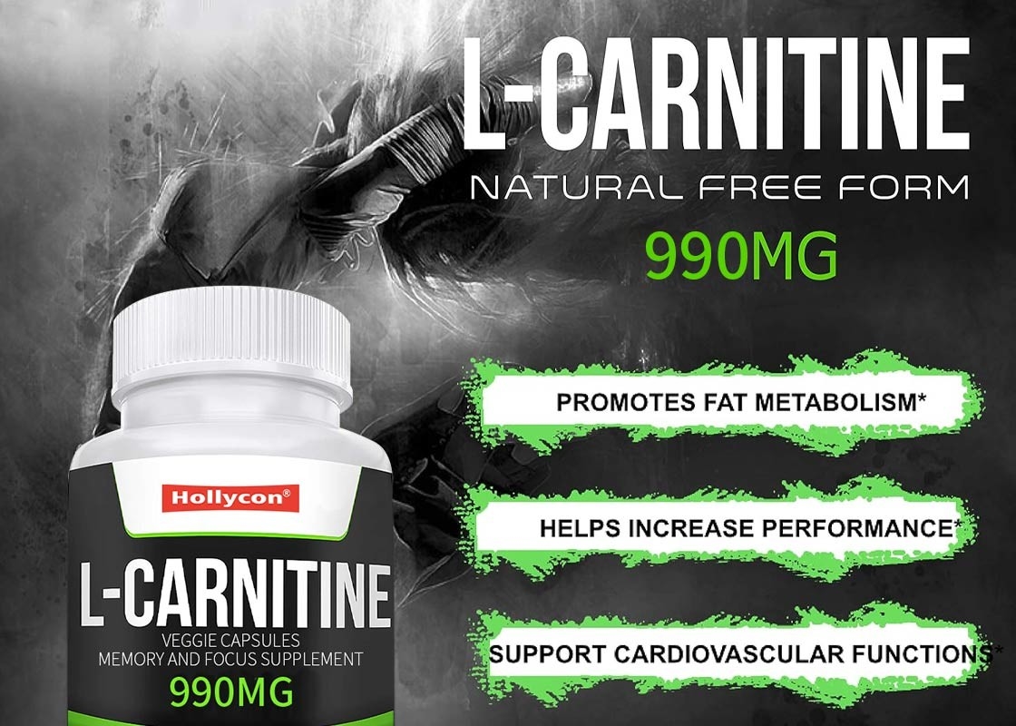 L-carnitina cápsula 200 pílulas ajuda na queima de gordura cápsulas de vegetais