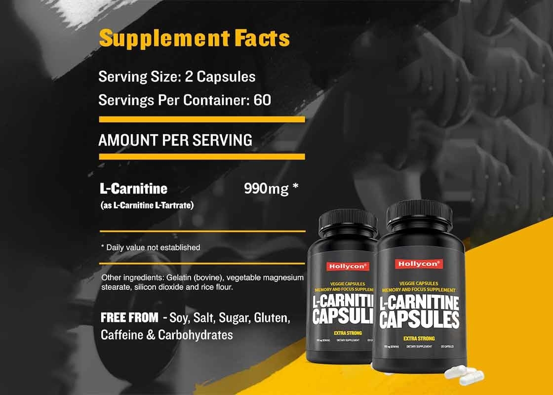 GMPC L-Carnitina Capsulas Ajudam a Elevar a Claridade Mental E Foco Suplemento de Foco da Memória