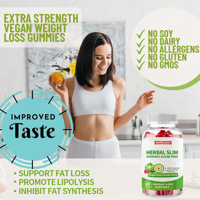 Personalizar Herbal Slim Gummies Sem açúcar Gummies para perda de peso Gummies de vinagre de maçã Garcinia Cambogia Diet Gummy