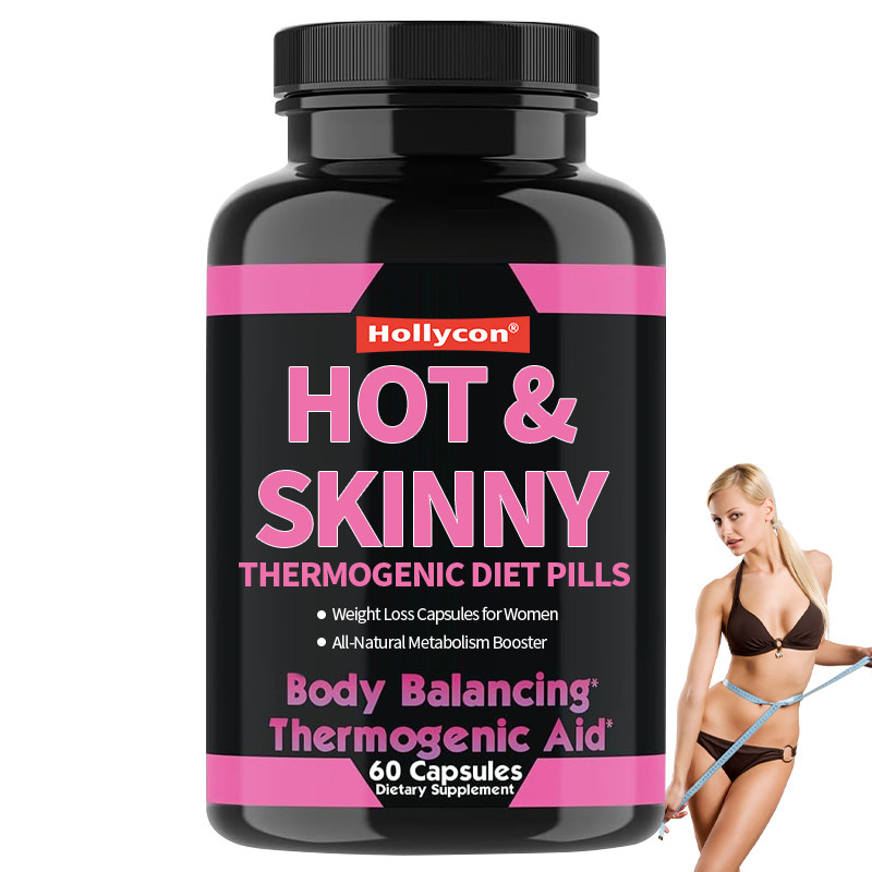 OEM All-Natural Booster Metabolismo Quente Skinny Thermogenic Diet Pílulas de perda de peso cápsulas para mulheres