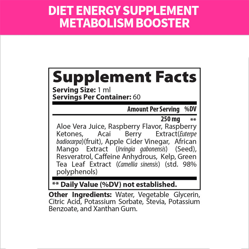 Perda de Peso Perfeito Keto Framboesa Cetonas Gotas supressor do apetite queimador de gordura para homens e mulheres suplemento energético dietético