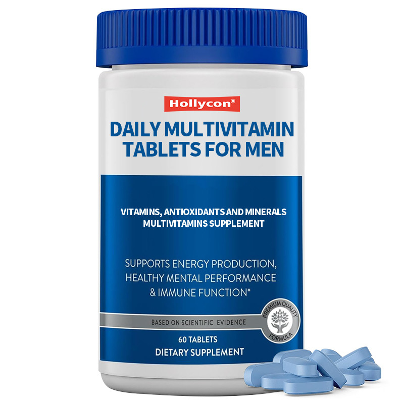 Proprietário de etiqueta diária de multivitamínicos comprimidos para homens vitaminas, antioxidantes e minerais homens 50+ multivitamínicos suplemento