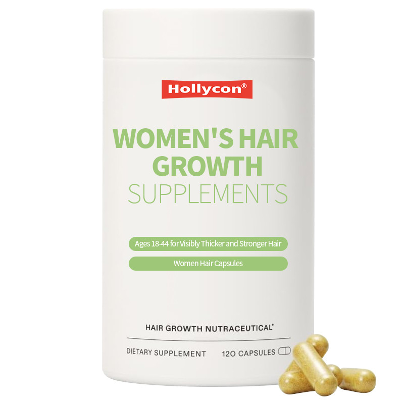 Personalizar suplementos de crescimento do cabelo das mulheres Idades 18-44 Para visível mais espesso e mais forte cabelo Capsulas de cabelo das mulheres