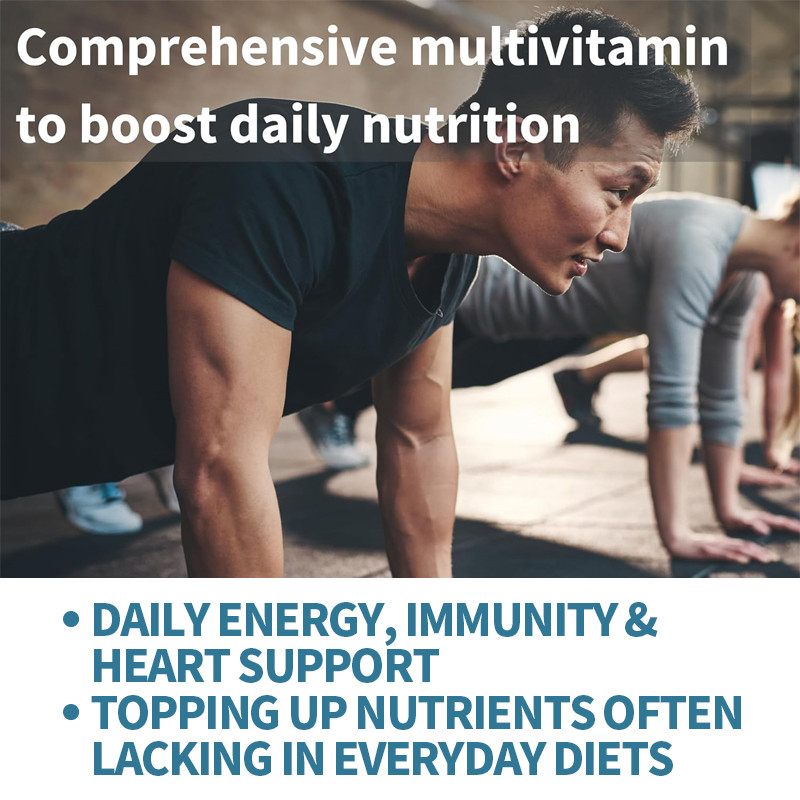 Multivitamínicos Avançados para Homens B-Vitaminas Metiladas MTHFR Suplemento Diário Vegano Vitaminas e Minerais comprimidos
