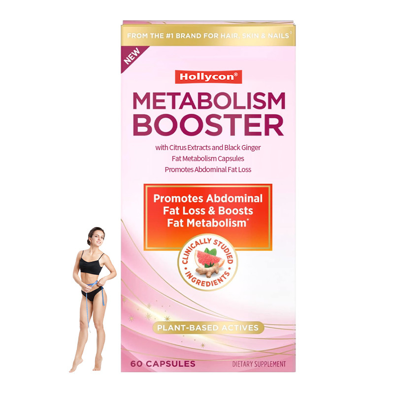 Suplemento de reforço do metabolismo com extratos de cítricos e gengibre preto Capsulas de metabolismo de gordura
