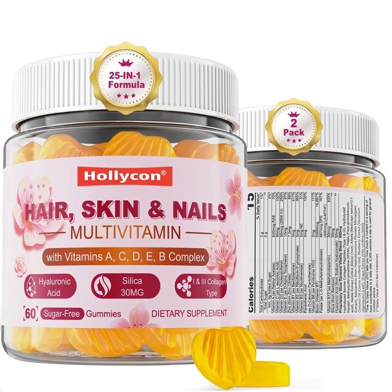 OEM & ODM Suporte Gummy Ingredientes naturais para mulheres Multivitamínicos Gummies sem açúcar