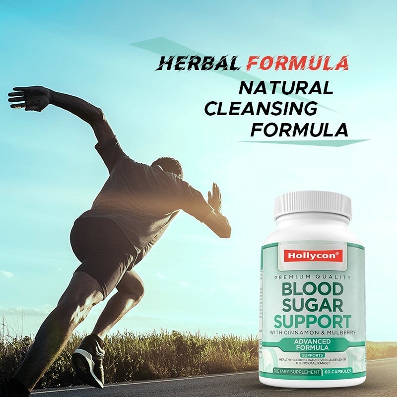 OEM Suplemento de suporte normal do açúcar no sangue Canela Melão amargo Mulberry Zinco Biotina Vitamina Suplemento de ervas