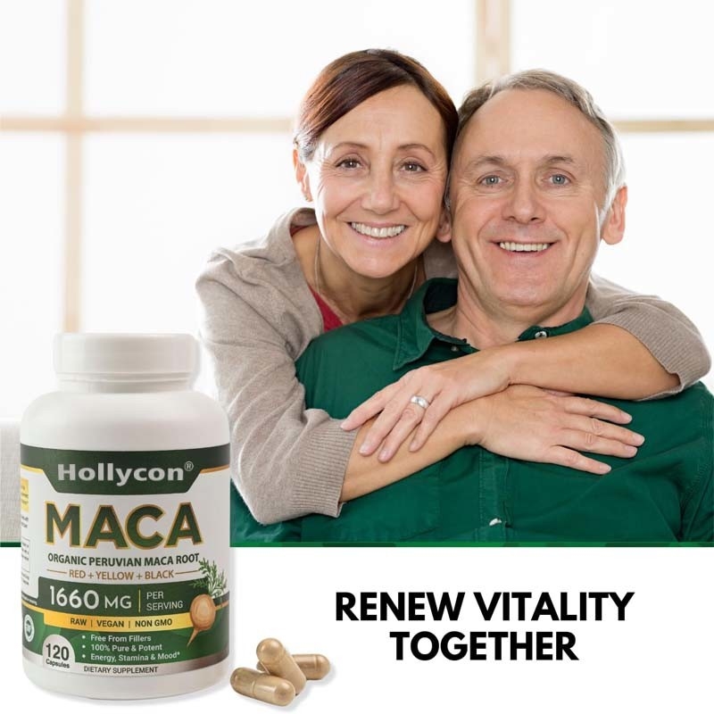 OEM Equilíbrio Hormonal Cápsulas Orgânicas de Maca para Mulheres e Homens Cápsulas de Maca