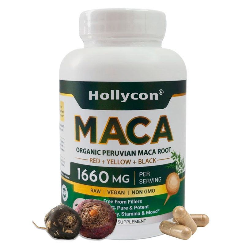 OEM Equilíbrio Hormonal Cápsulas Orgânicas de Maca para Mulheres e Homens Cápsulas de Maca