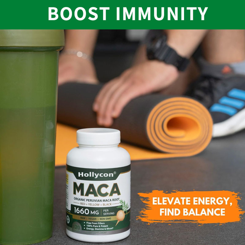 OEM Equilíbrio Hormonal Cápsulas Orgânicas de Maca para Mulheres e Homens Cápsulas de Maca