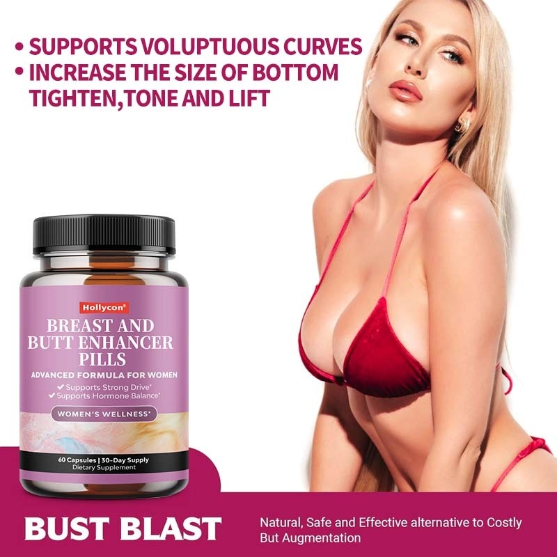 Gráfico de ervas Horny Goat Weed para Mulheres Cápsulas de aumento de peito e rabo