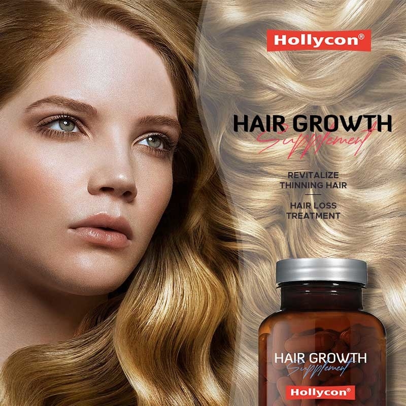 Produtor Suplemento de crescimento do cabelo Recrescimento do cabelo para cabelo mais espesso mais cheio Prevenir a perda de cabelo