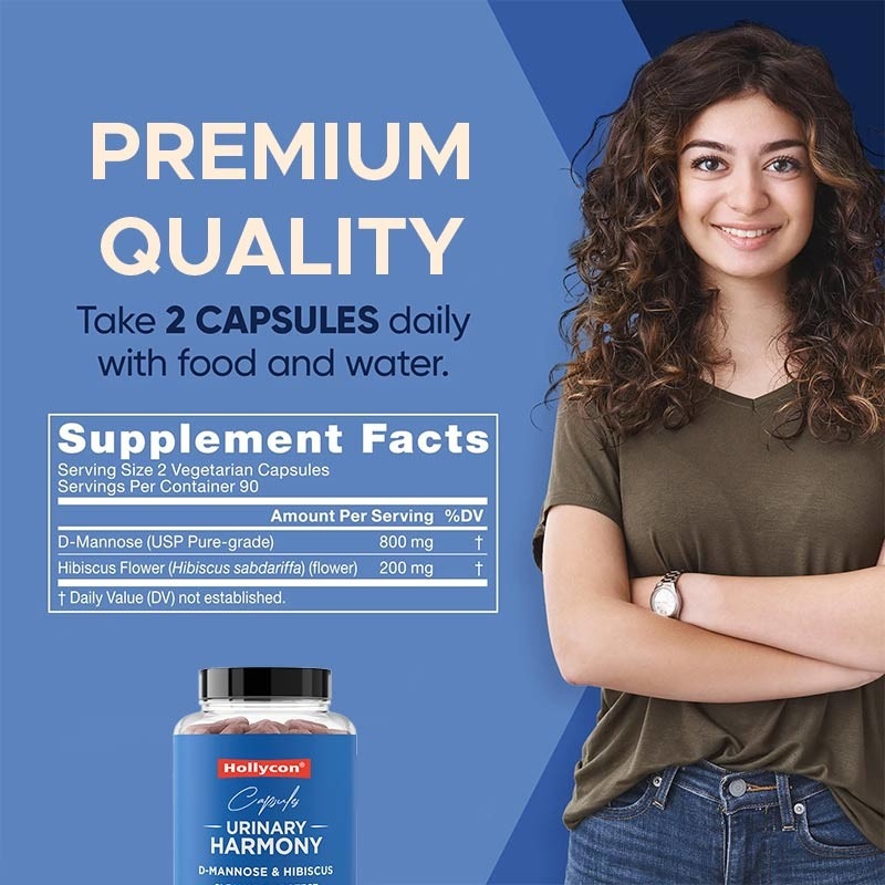 Fábrica Saúde do trato urinário para mulheres Suplemento de D- Manose Antioxidante Suporte imunológico