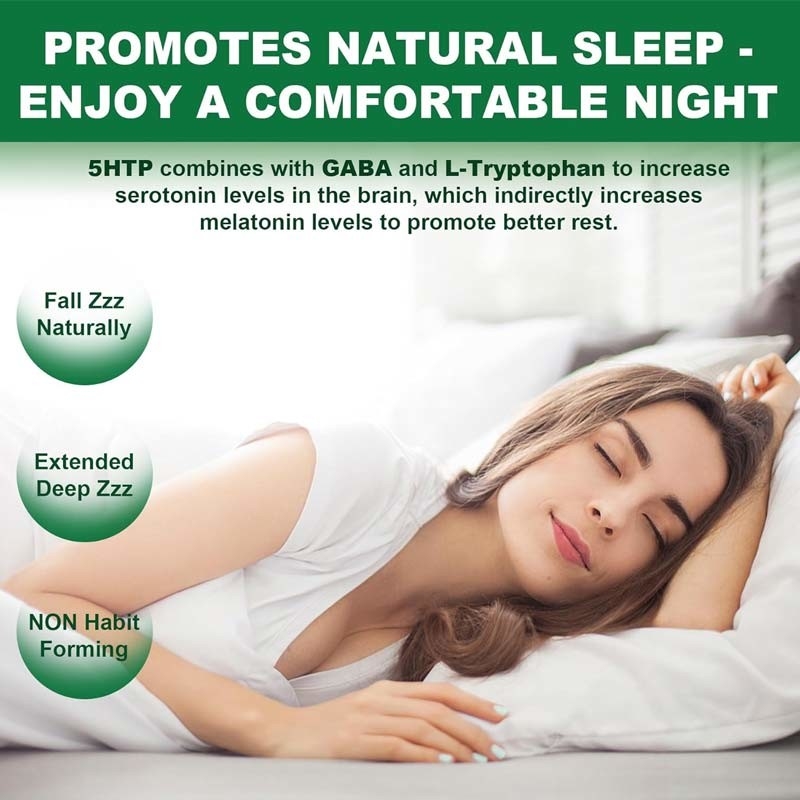 OEM 5 - HTP GABA Goma do Sono Suplemento GABA do Sono Natural Cérebro e articulações Relaxar