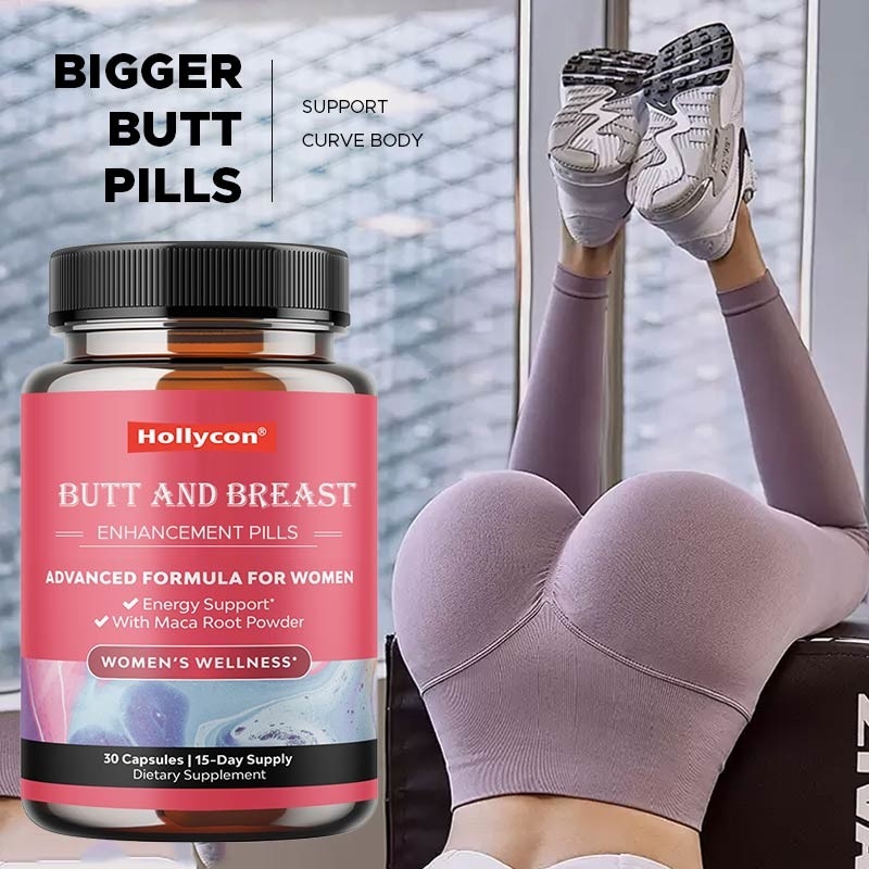 Pílulas de aumento de peito de bunda Suporte Corpo Curvas Saw Palmetto Horny Goat Weed