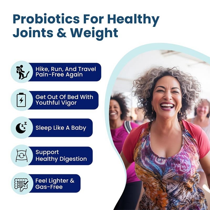 Produtos OEM para a menopausa Probióticos para Mulheres Pó de Moringa Ajuda a Perder Peso Cápsulas de Emagrecimento