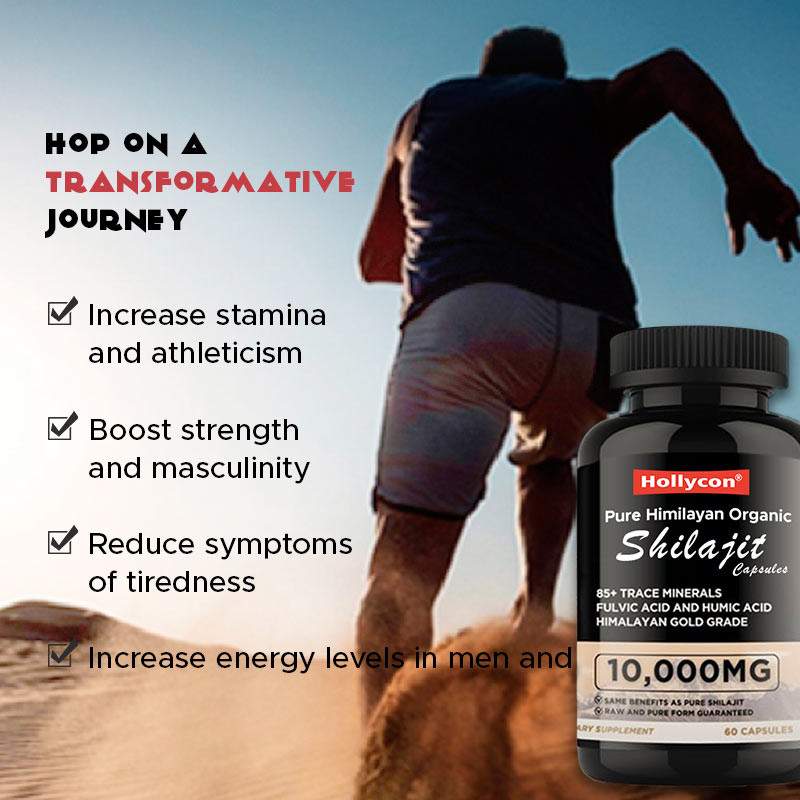 OEM Pure Himalayan Organic Shilajit Capsules Antioxidantes Suporte de Energia Alivio do Estresse Imune