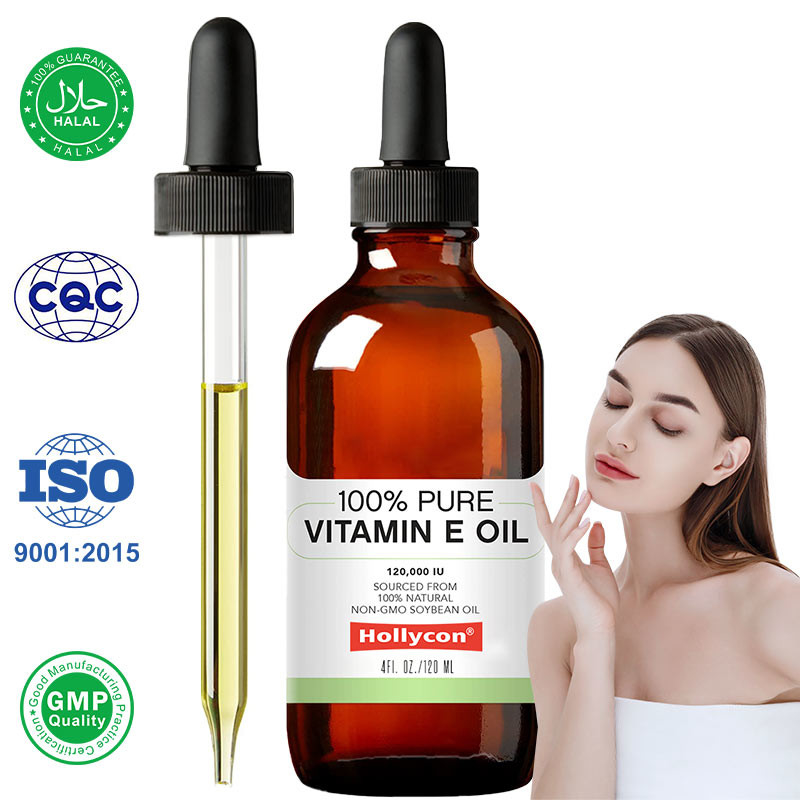 OEM 100% de óleo de vitamina E pura para rejuvenescimento da pele e prevenção de cicatrizes