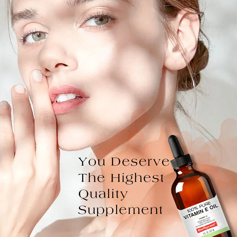 OEM 100% de óleo de vitamina E pura para rejuvenescimento da pele e prevenção de cicatrizes