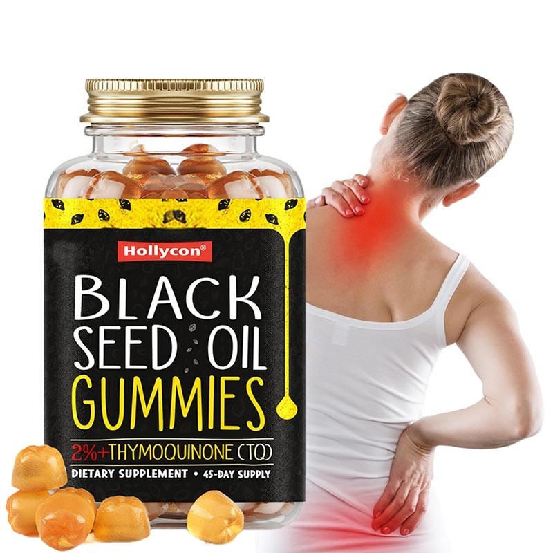 Gomes de óleo de semente preta OEM para articulações Suporte 500mg Gomes de óleo de semente preta