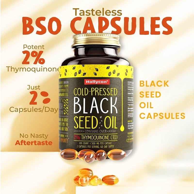 Óleo de sementes de cominho preto Softgels 1000mg Óleo de sementes de cominho preto para apoio imunológico