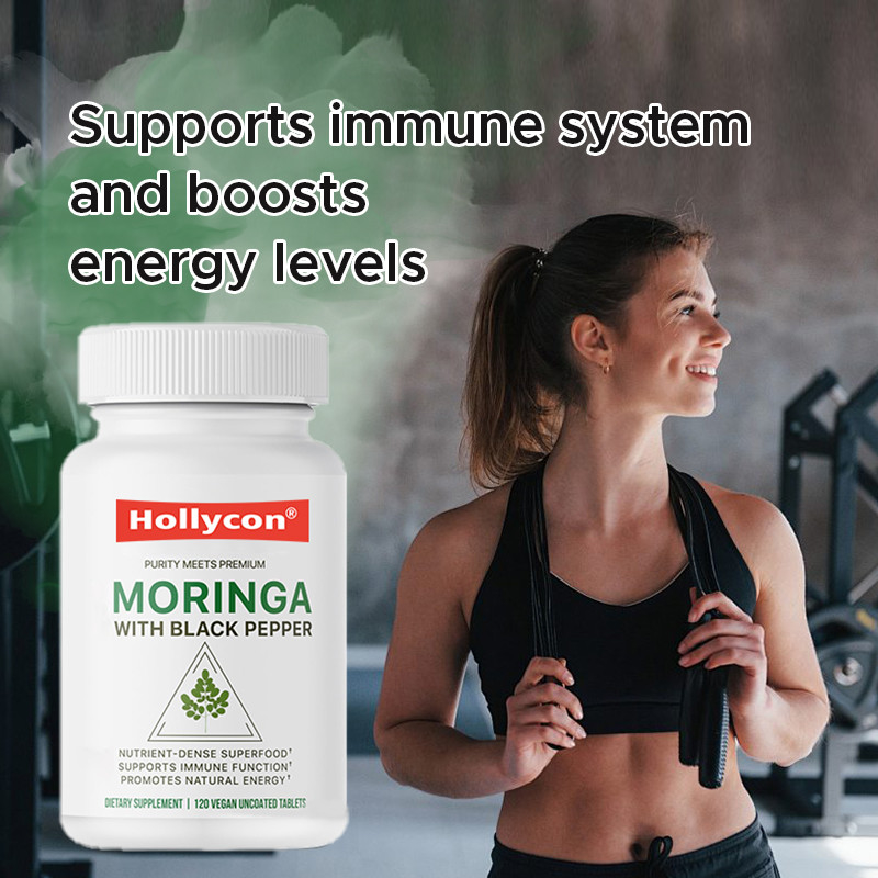 Comprimidos de Moringa Orgânicos Apoio Imune Aumento de Energia e Melhora da Absorção