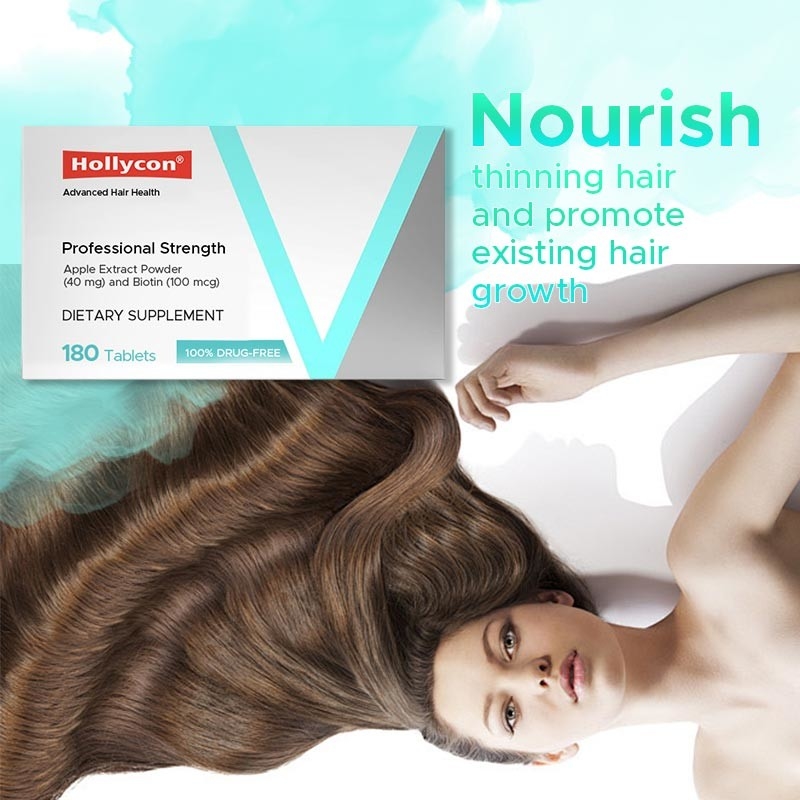 Suplemento de crescimento do cabelo para homens e mulheres comprimidos para crescimento do cabelo