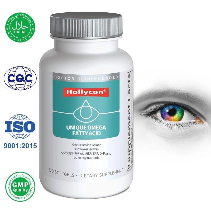 Fabricação OEM Unique Omega ácidos graxos Softgels para alívio de olhos secos
