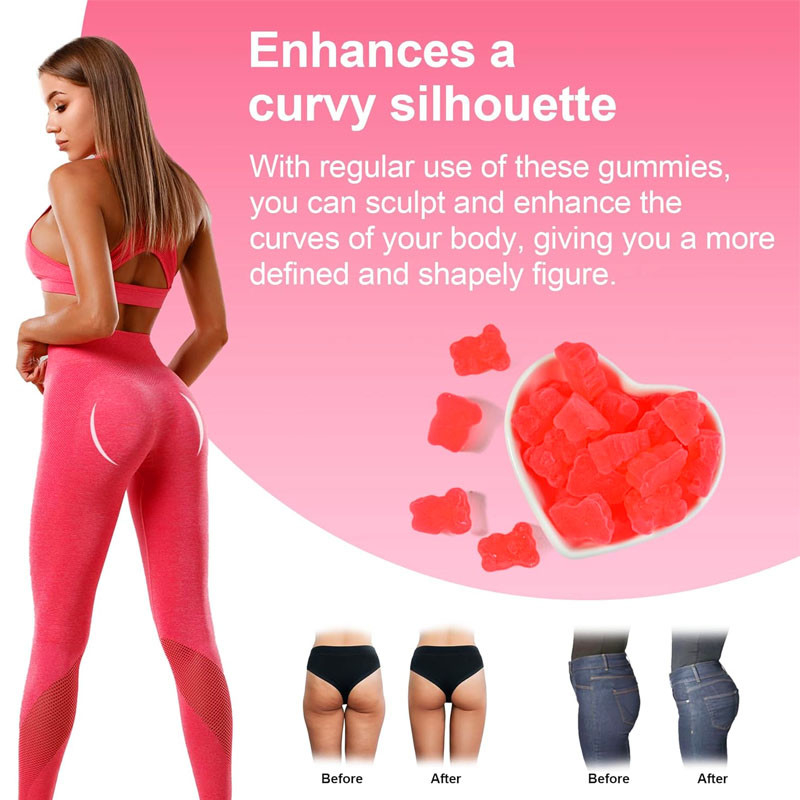 OEM Hip Butt Gummies para Mulheres Suplemento de Melhoria do Butt para Elevação do Butt