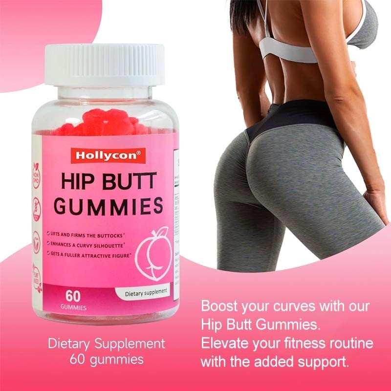 OEM Hip Butt Gummies para Mulheres Suplemento de Melhoria do Butt para Elevação do Butt