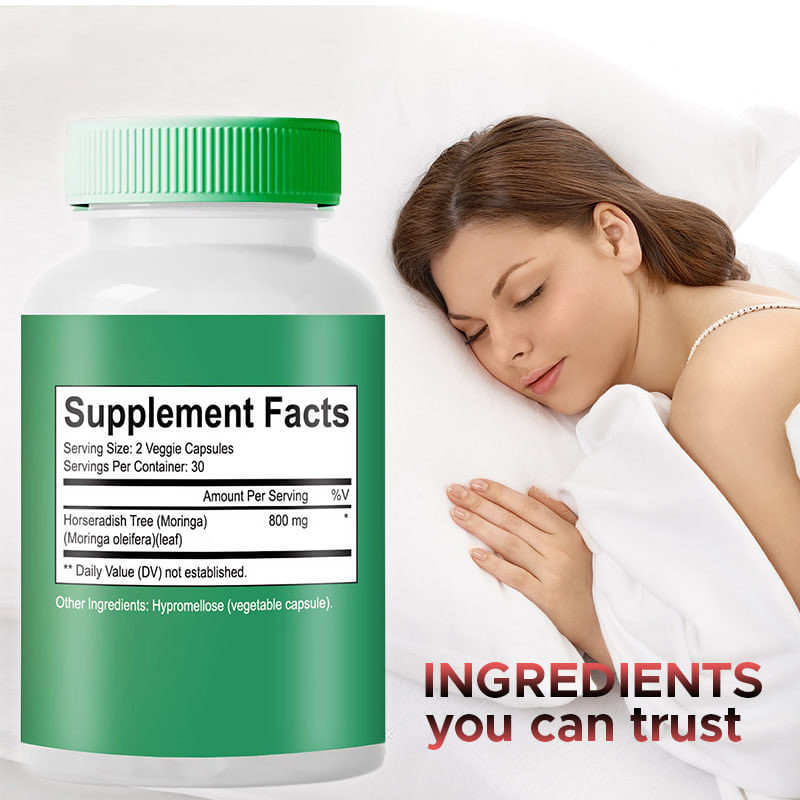 Moringa em pó cápsulas 6000mg Moringa Oleifera mistura exclusiva para apoio articular
