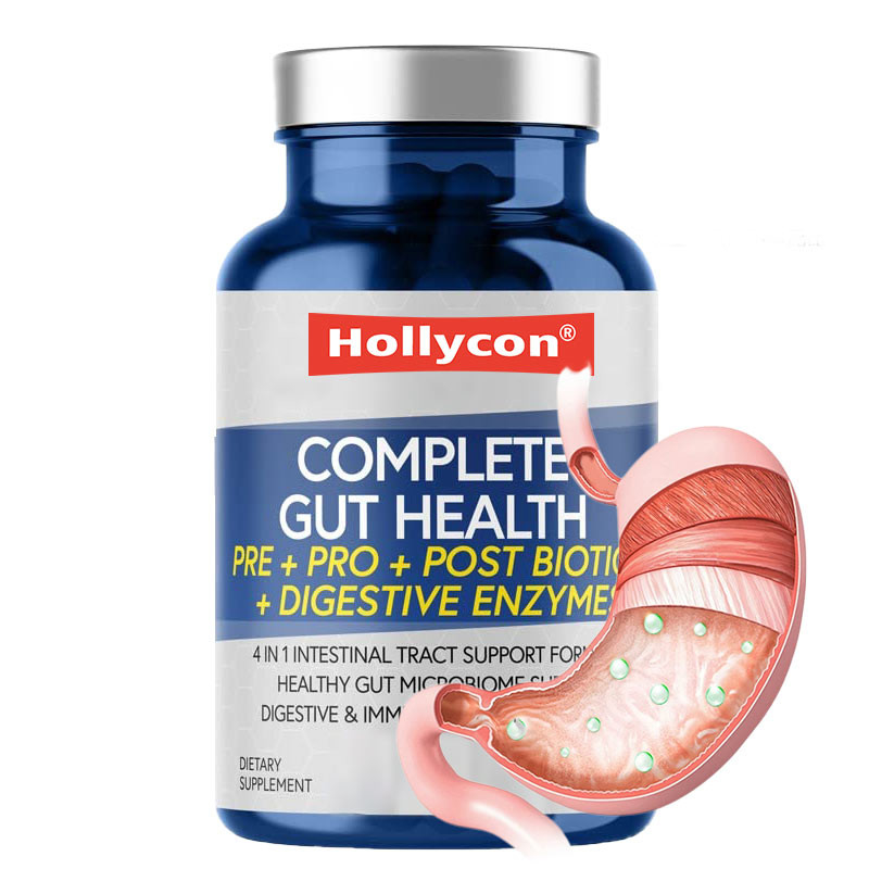 Probióticos de fábrica para mulheres e homens Enzimas digestivas Cápsulas Suplemento de saúde intestinal