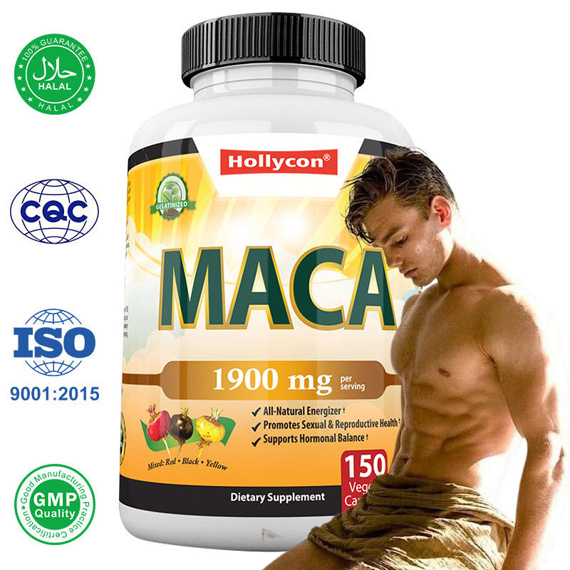 Capsulas de raiz de maca Capsulas poderosas de energia para homens Humor e equilíbrio hormonal