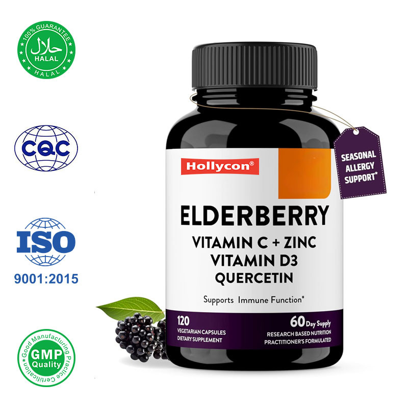 Suplemento de Ervas para Adultos Apoia a Saúde Imune com Vitamina C e Zinco