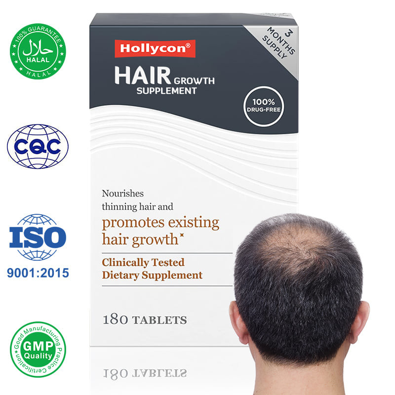Em estoque Fábrica Suplementos de crescimento do cabelo do homem