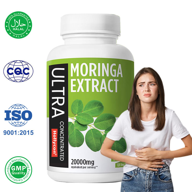 Capsulas de Moringa Pura de Fábrica Suportam Imunidade Digestiva
