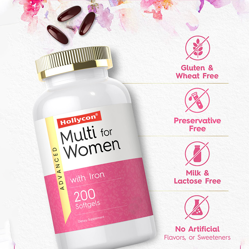 Multivitamínicos Softgels Para Mulheres Para Sistema Imune Vitaminas Diárias Para Mulheres